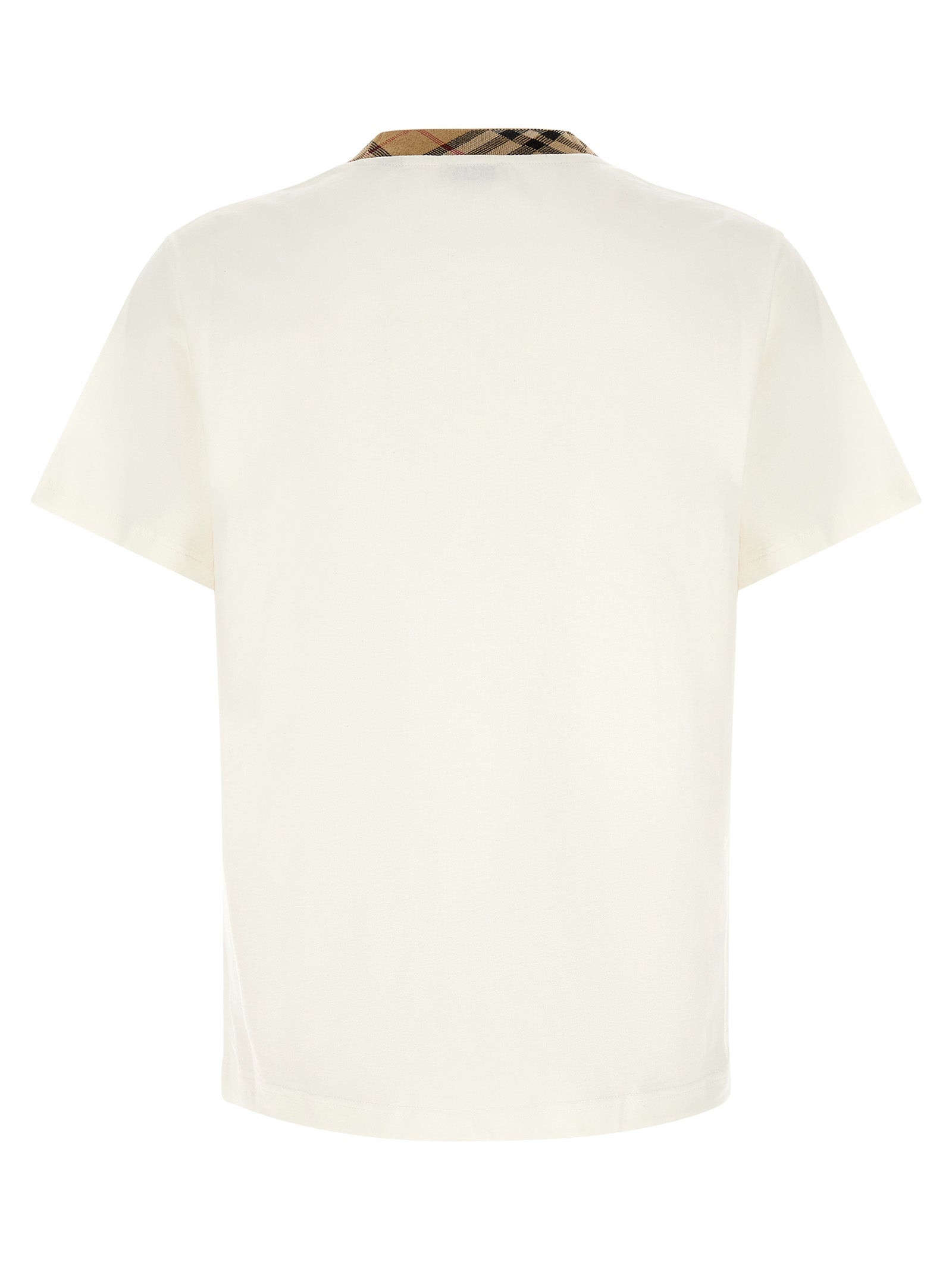 Beiges Baumwoll-T-Shirt