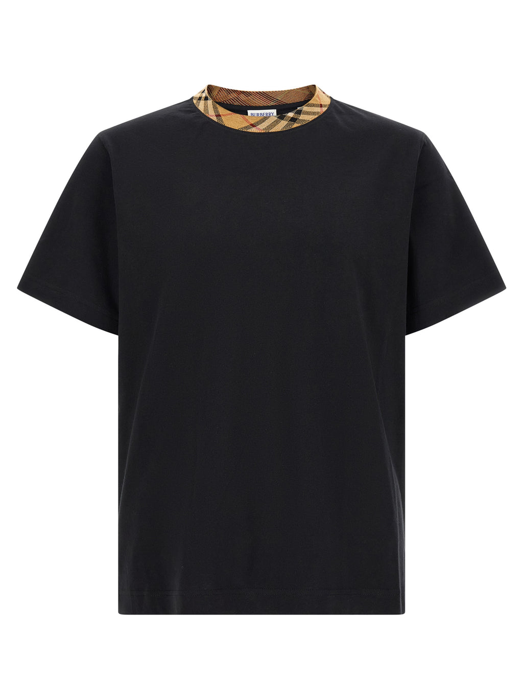 Beiges Baumwoll-T-Shirt