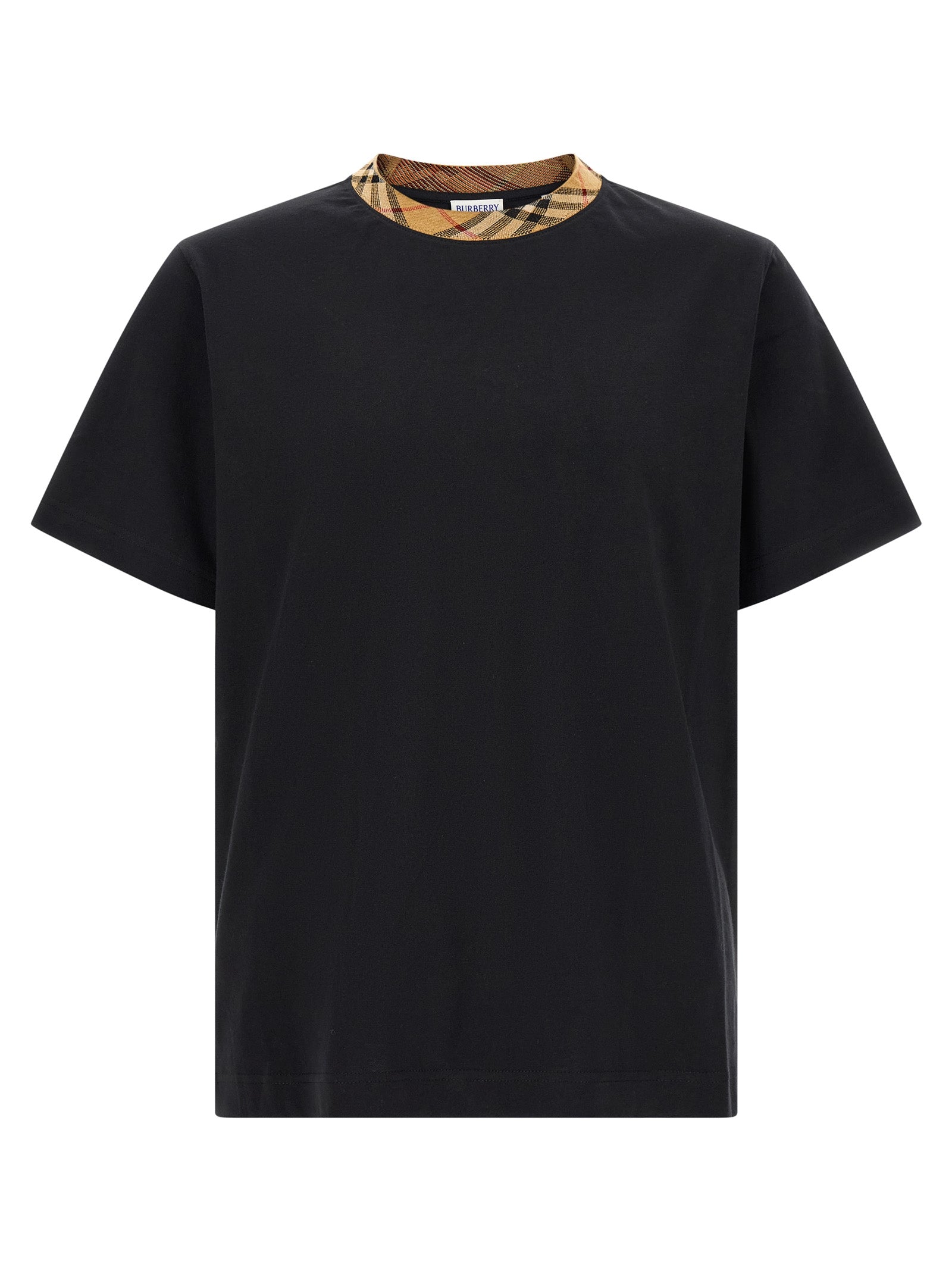 Beiges Baumwoll-T-Shirt
