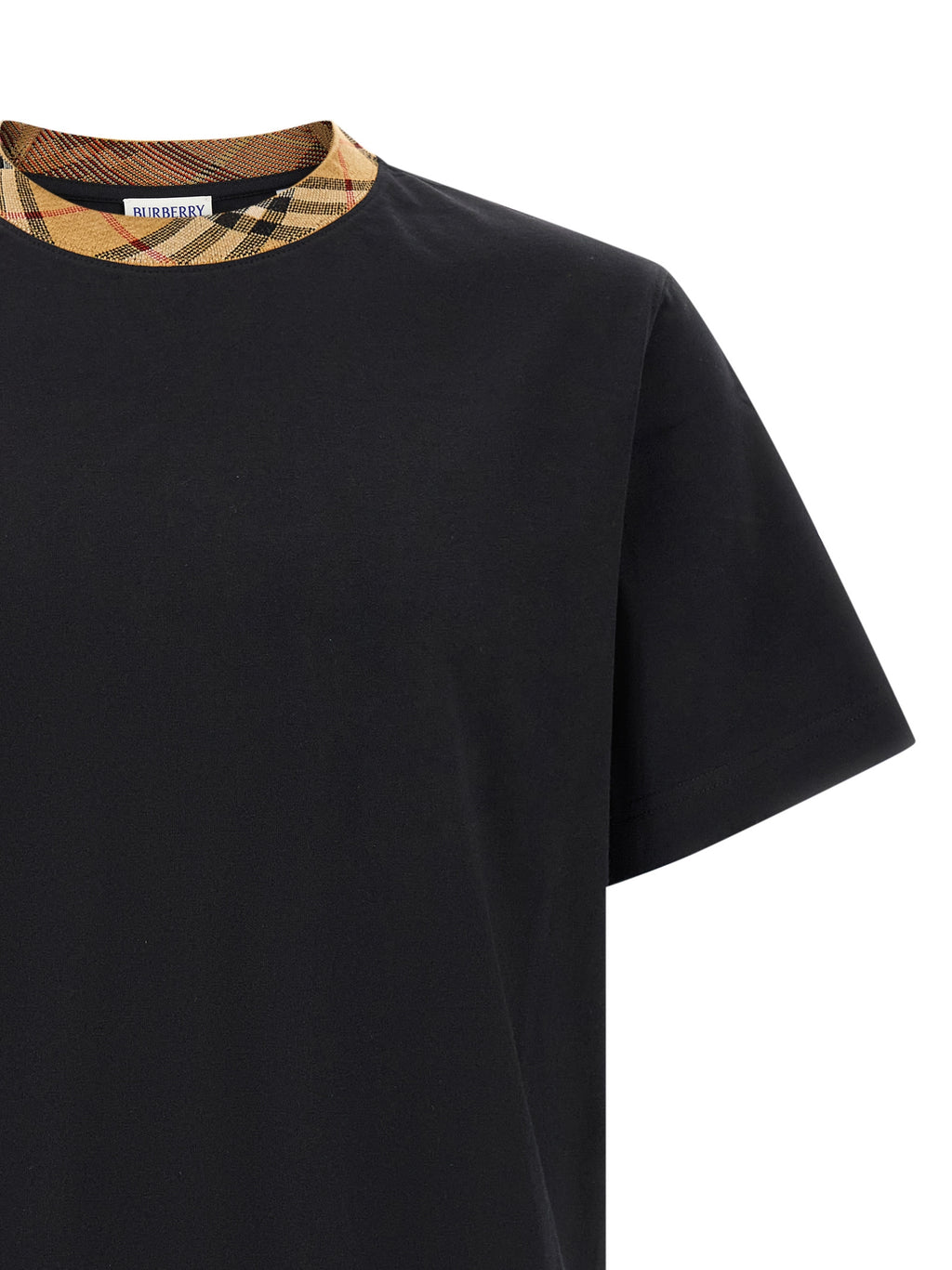 Beiges Baumwoll-T-Shirt