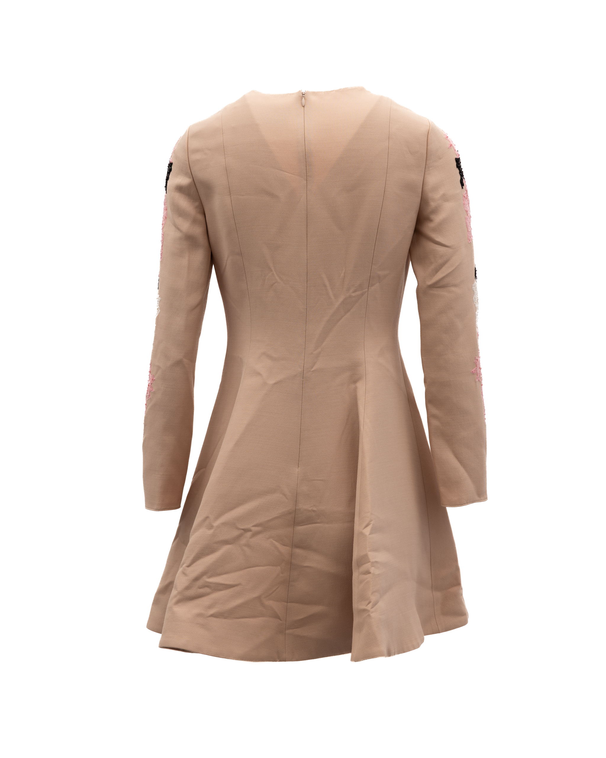Cocktailkleid aus Spitze in Beige
