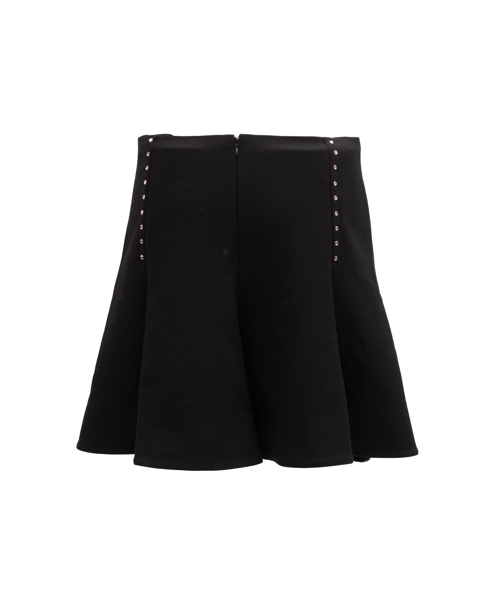 Mini-Rock in Schwarz mit Golddetails
