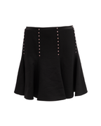 Mini-Rock in Schwarz mit Golddetails