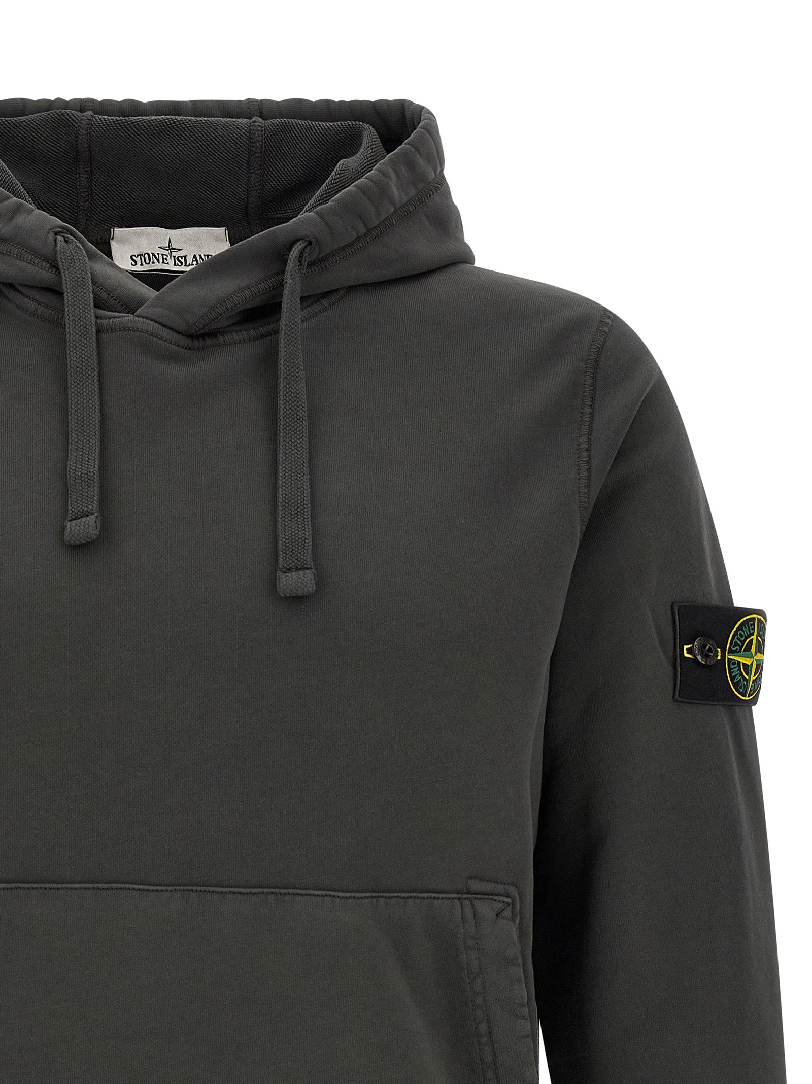 Grauer Baumwollpullover