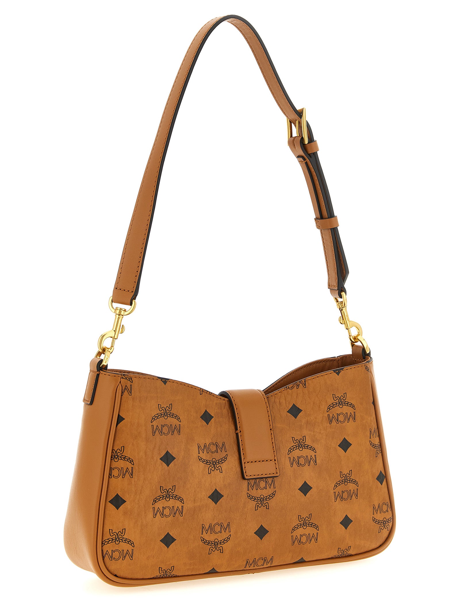Schultertasche aus braunem Polyethylen