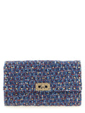 Blaue Umhängetasche aus Polyester