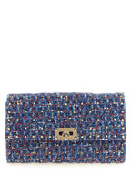 Blaue Umhängetasche aus Polyester