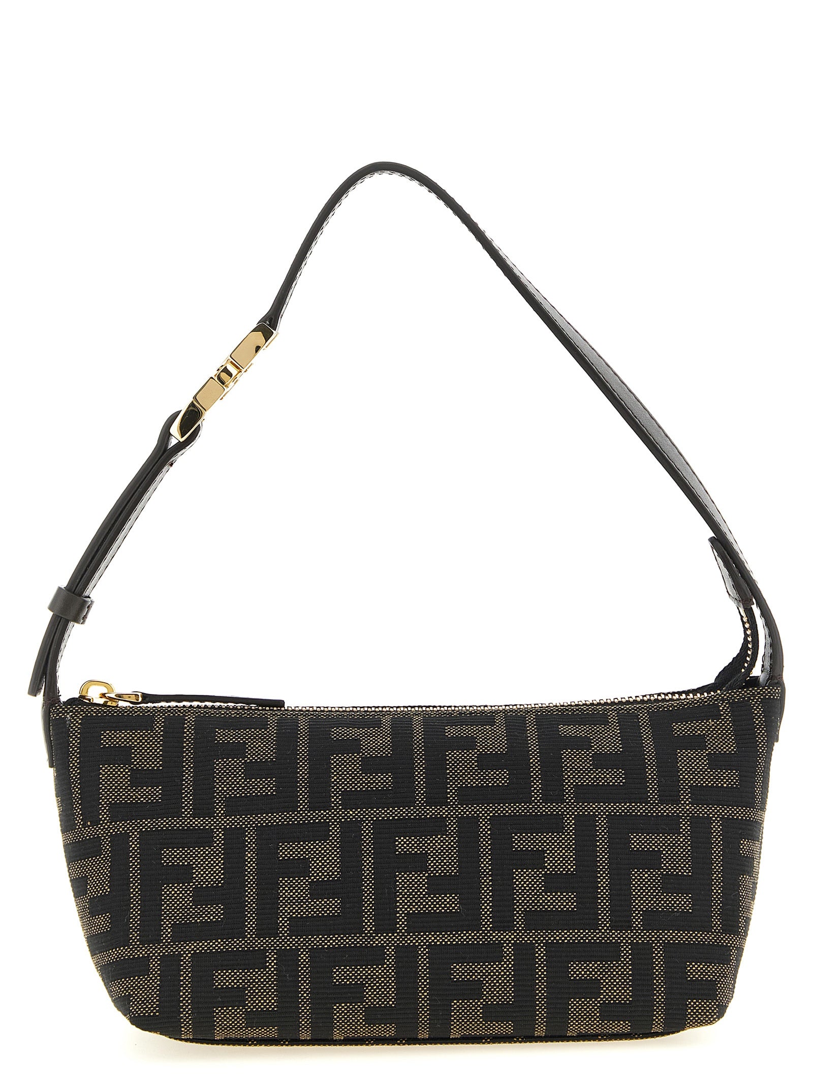 Braune Clutch aus Polyester