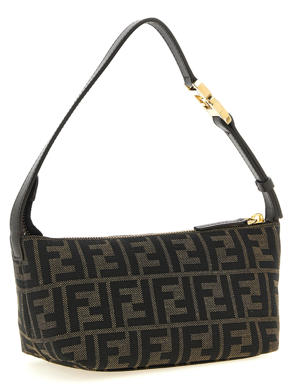 Braune Clutch aus Polyester