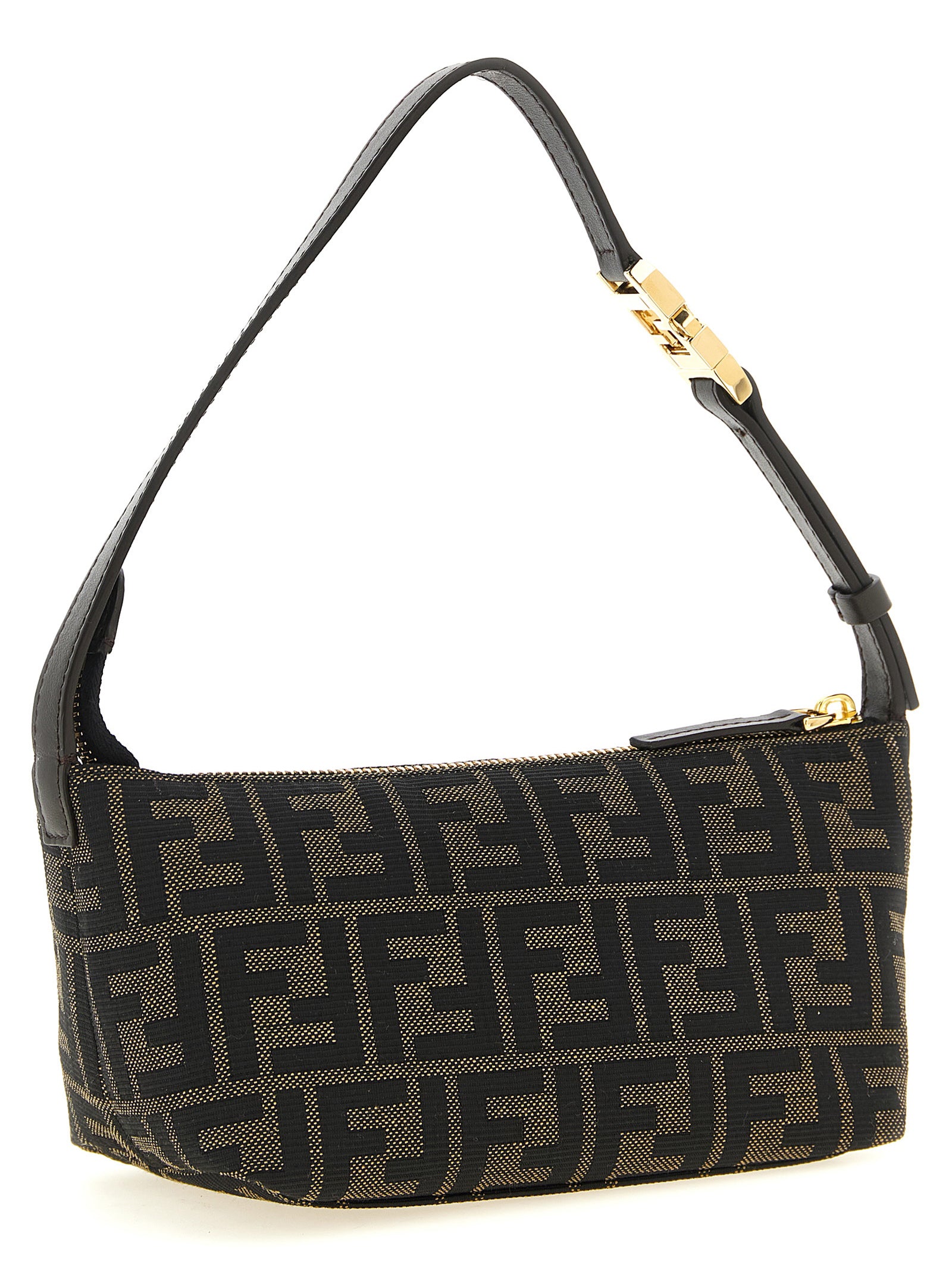 Braune Clutch aus Polyester