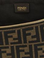 Braune Clutch aus Polyester