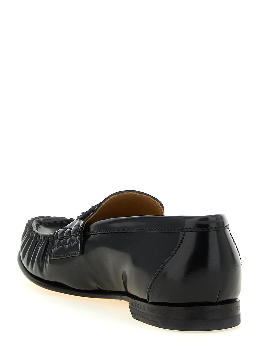 Schwarze Loafer aus Kalbsleder zum Hineinschlüpfen