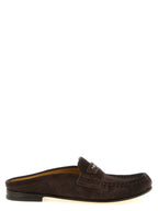 Braune Kalbsleder-Slipper