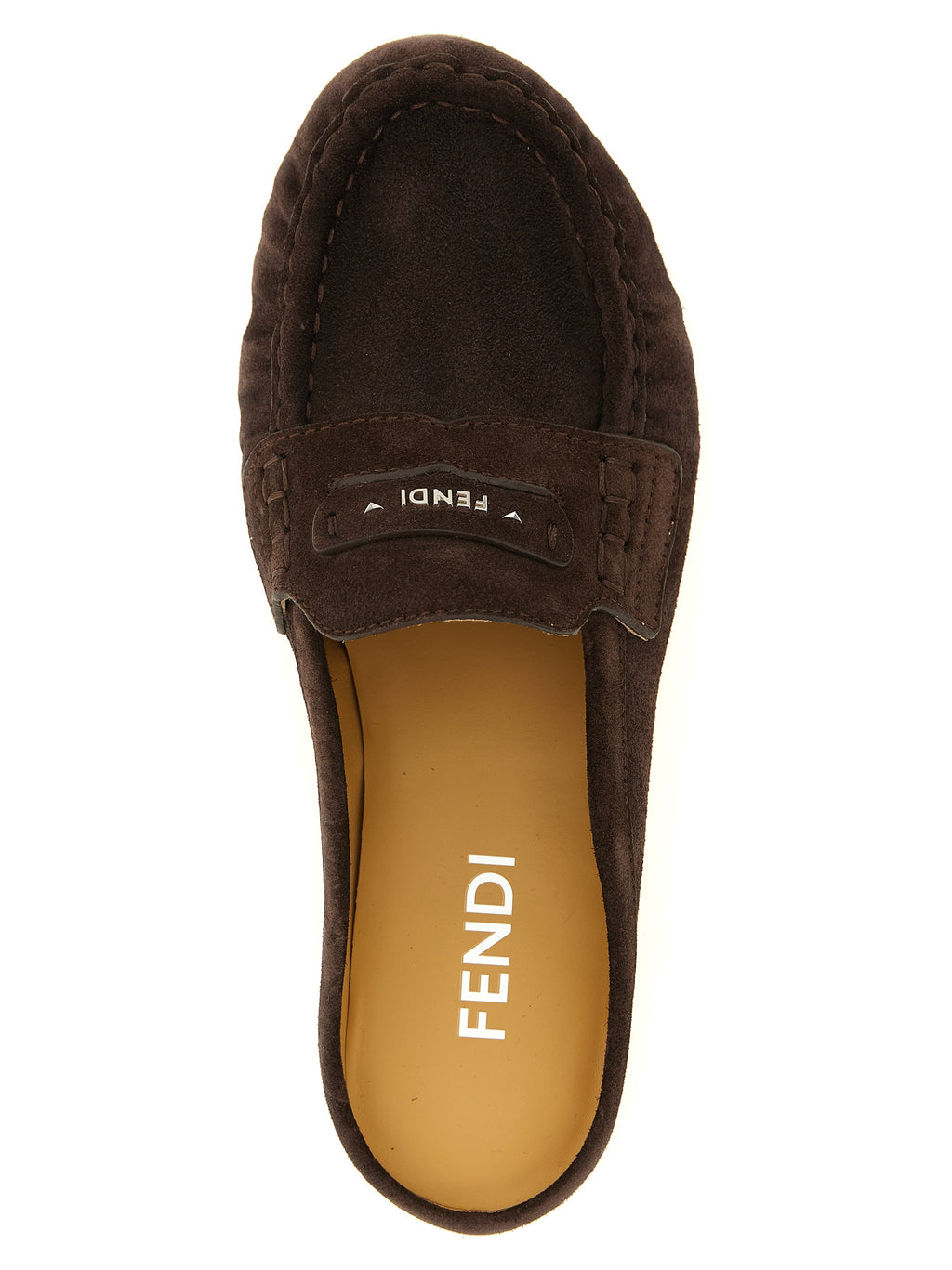 Braune Kalbsleder-Slipper