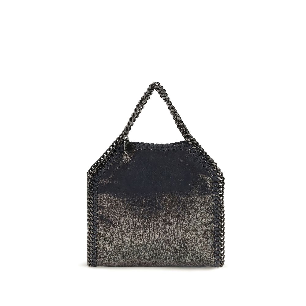 Schultertasche aus blauem Polyester