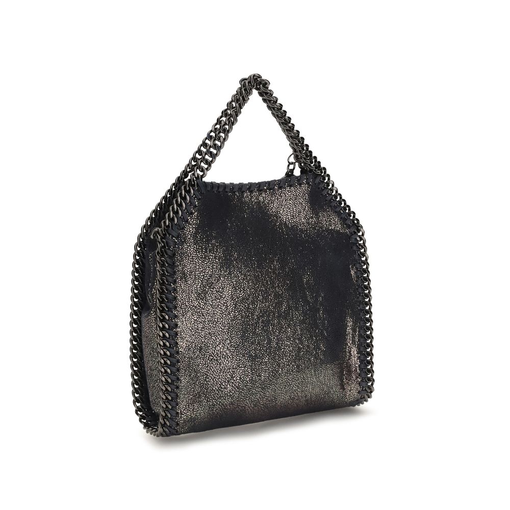 Schultertasche aus blauem Polyester