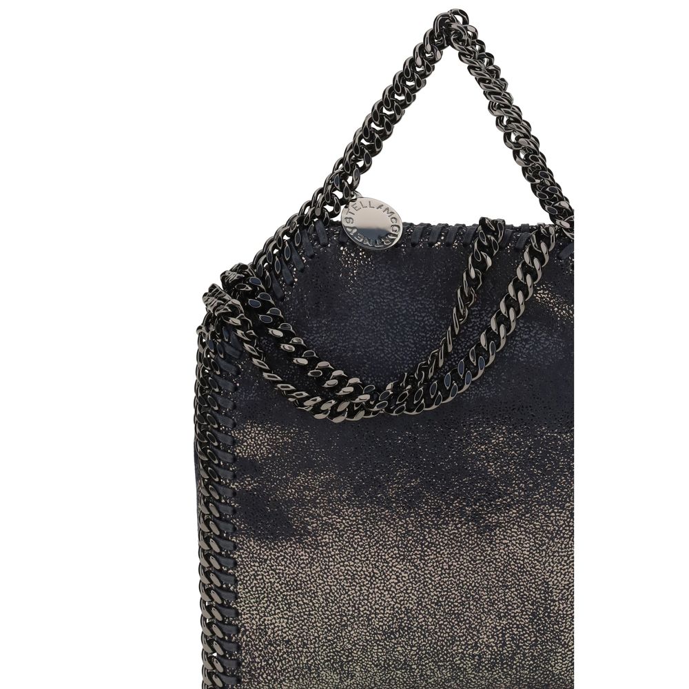 Schultertasche aus blauem Polyester