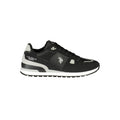 Schwarze Sportschuhe aus Polyester