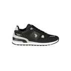 Schwarze Sportschuhe aus Polyester