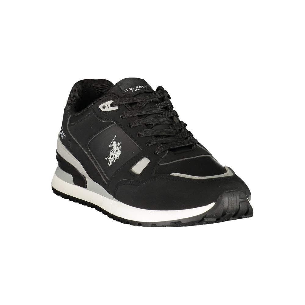 Schwarze Sportschuhe aus Polyester