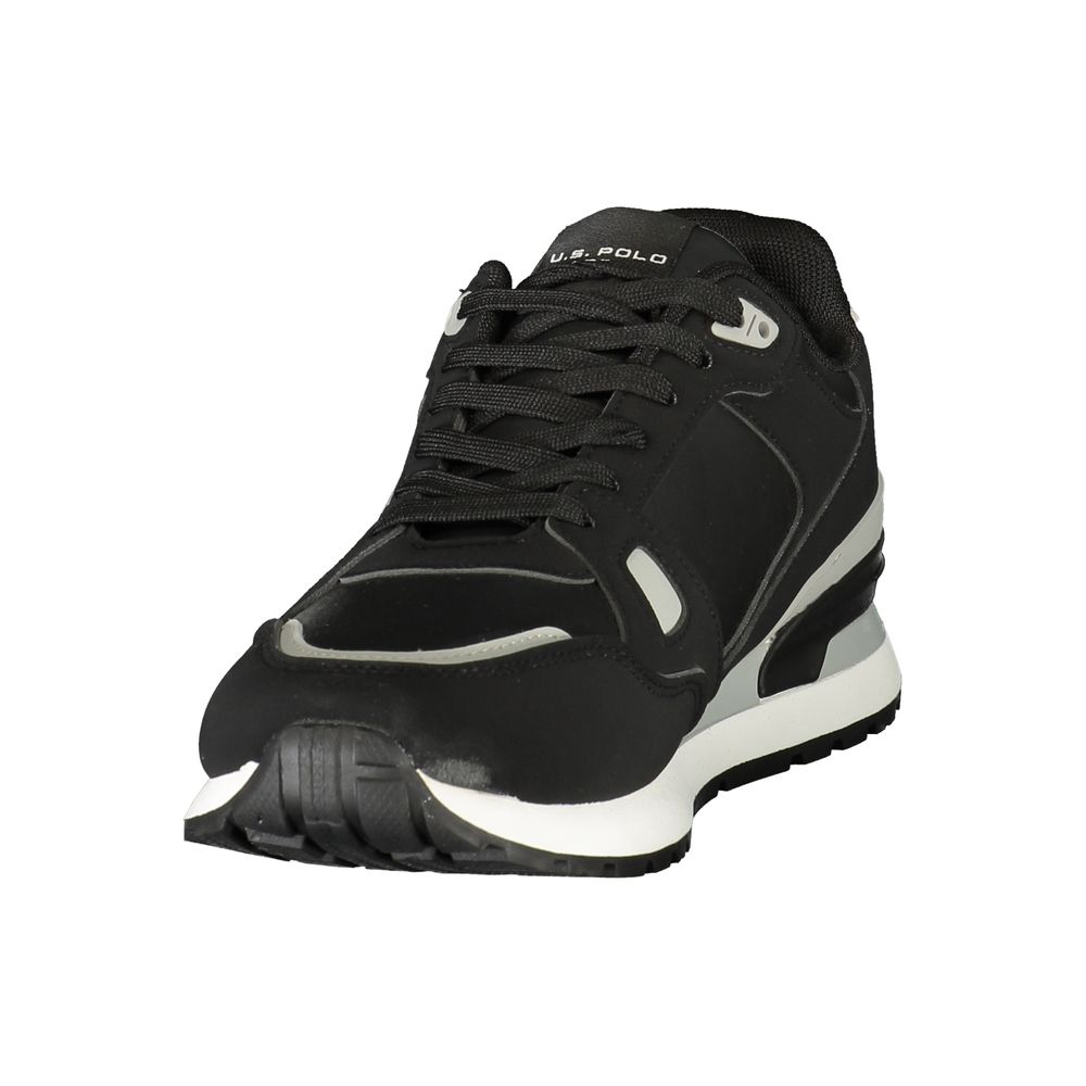 Schwarze Sportschuhe aus Polyester