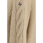 Beige Alpaka Vicugna Pacos Strickjacke