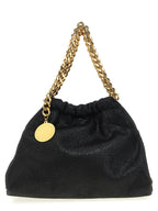 Schwarze Crossbody-Tasche aus Polyester