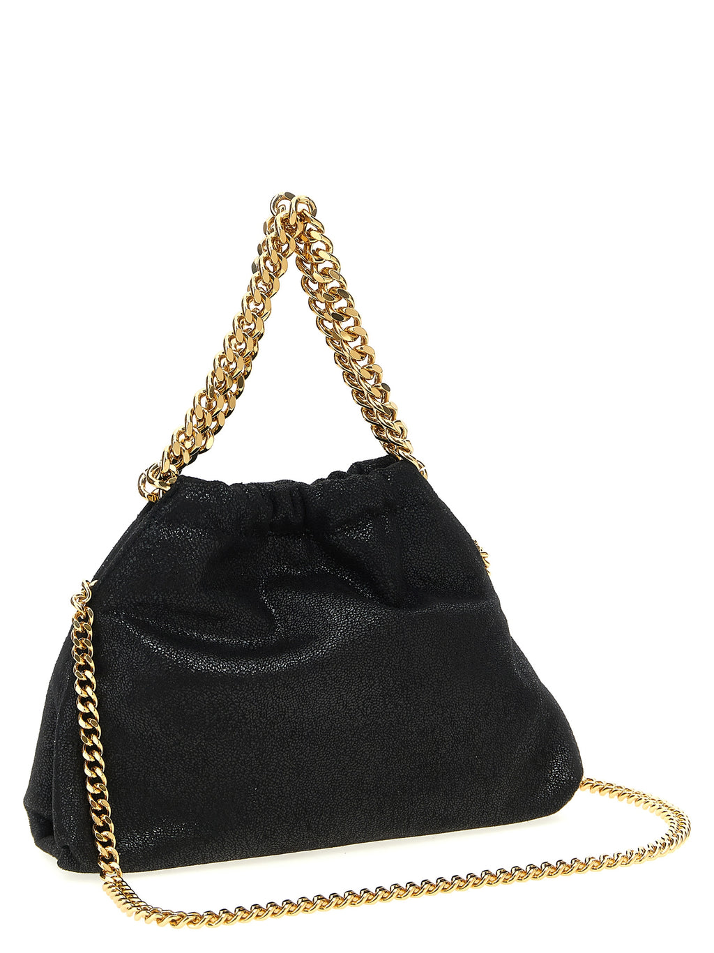 Schwarze Crossbody-Tasche aus Polyester
