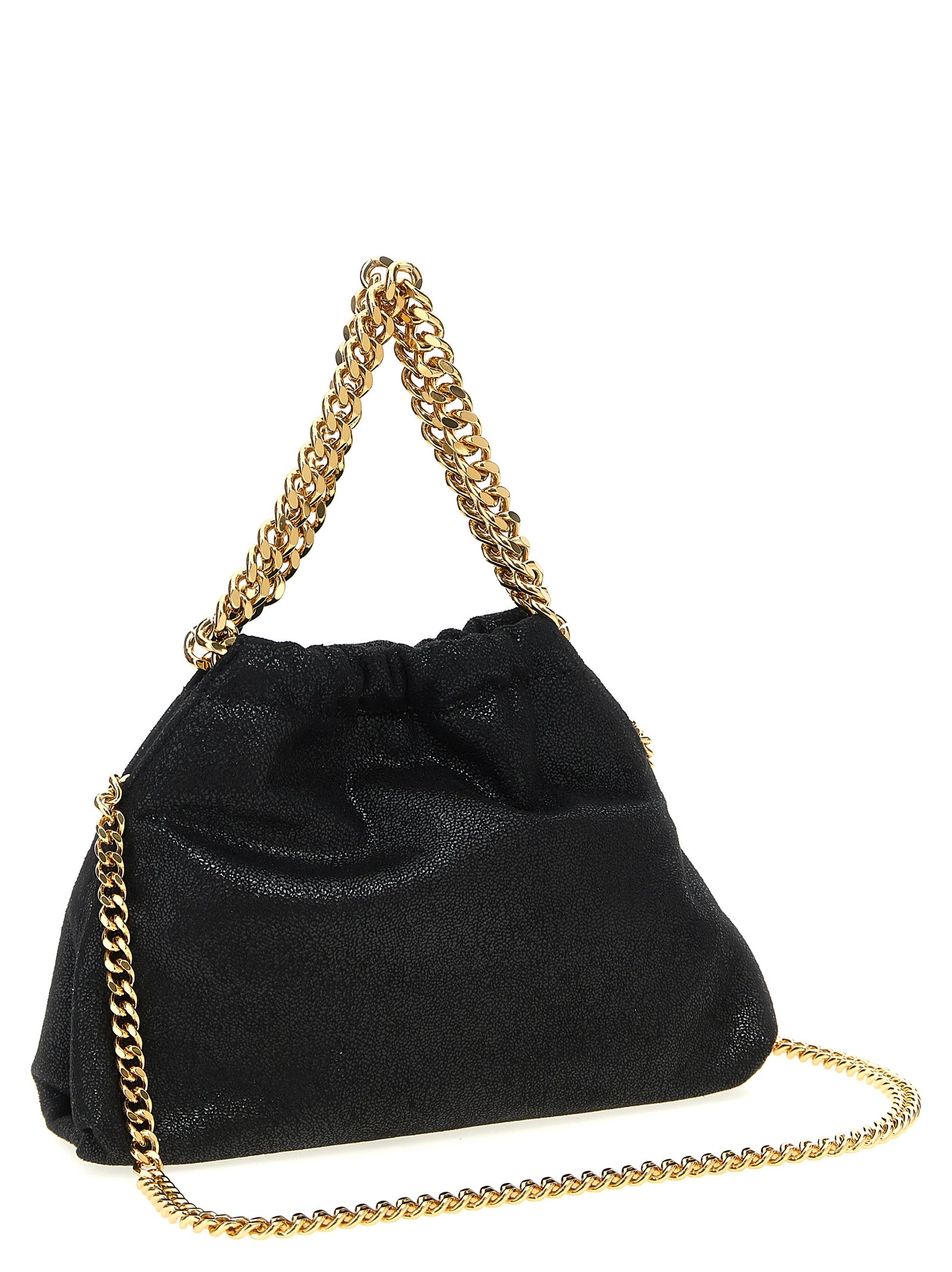 Schwarze Crossbody-Tasche aus Polyester