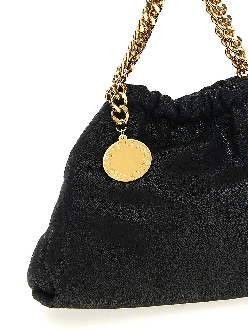 Schwarze Crossbody-Tasche aus Polyester