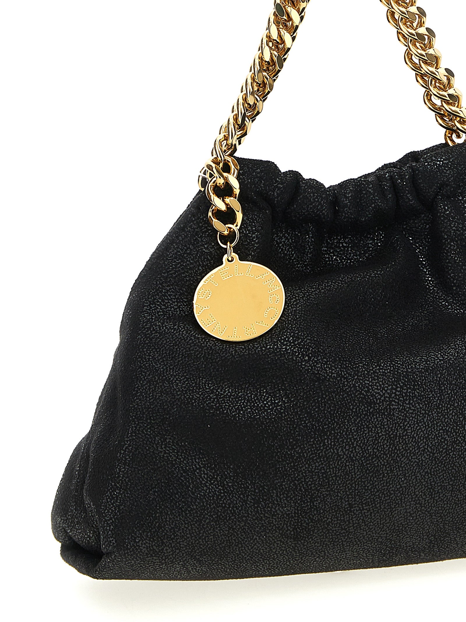 Schwarze Crossbody-Tasche aus Polyester