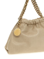 Beige Polyester Crossbody Bag