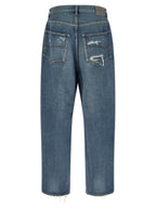 Blaue Baumwolljeans im Relaxed Fit