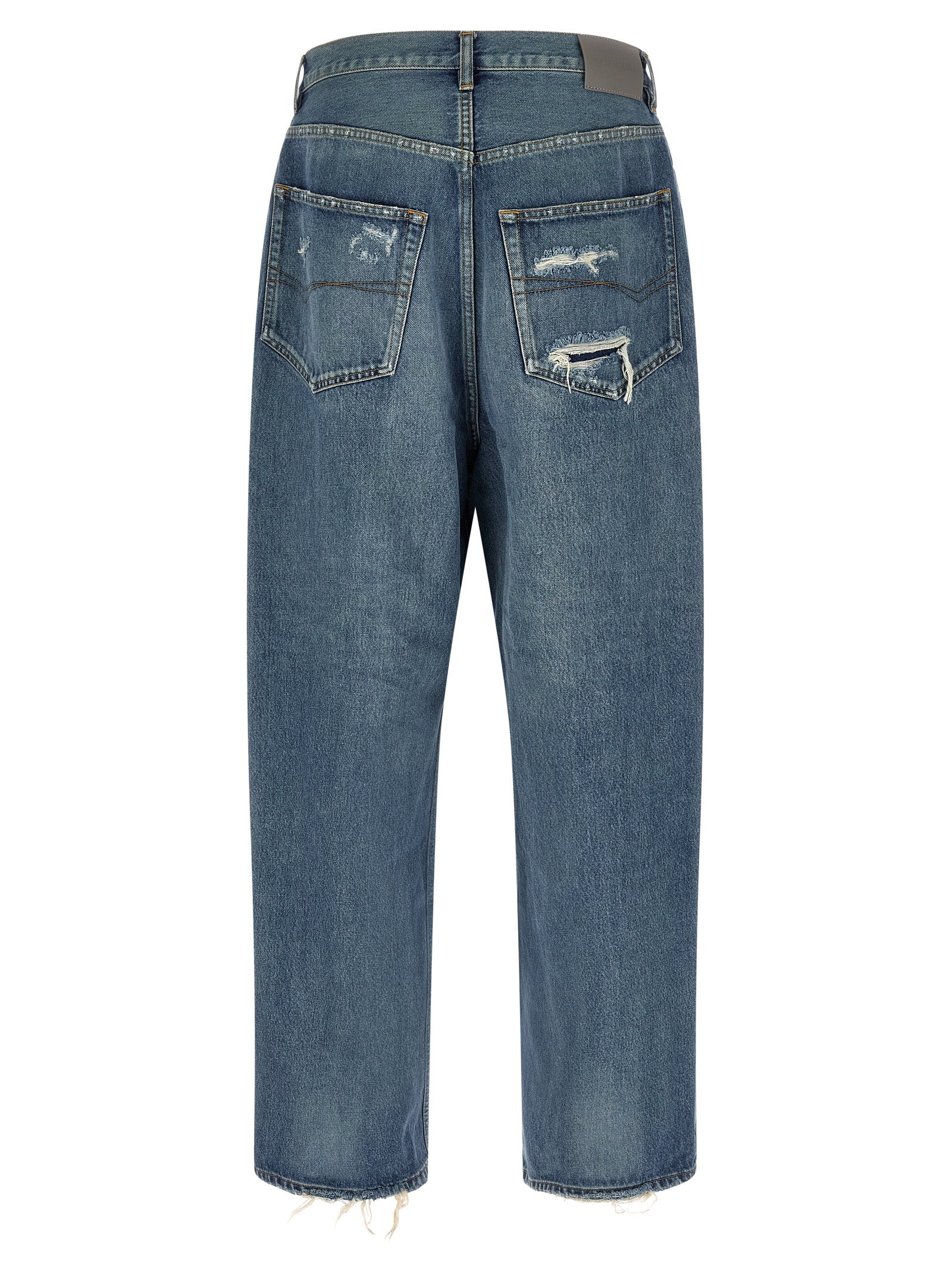 Blaue Baumwolljeans im Relaxed Fit