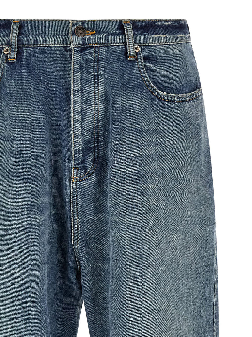 Blaue Baumwolljeans im Relaxed Fit