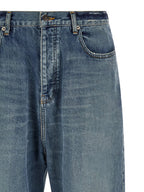 Blaue Baumwolljeans im Relaxed Fit