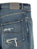 Blaue Baumwolljeans im Relaxed Fit