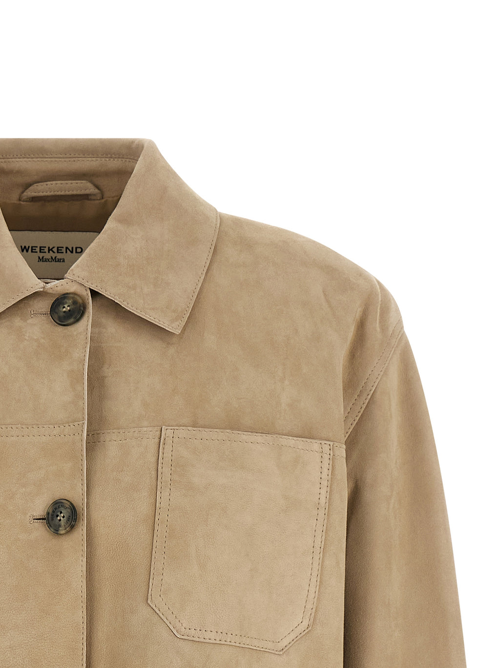 Beige Lammleder Lederjacke