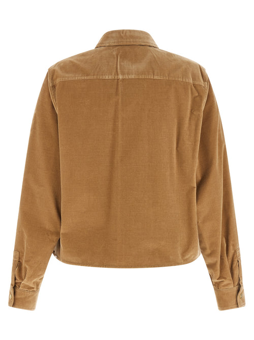 Beige Cotton Denim Jacket