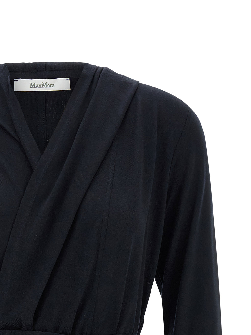 Blauer Lyocell-Strickjacke