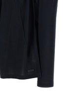 Blauer Lyocell-Strickjacke