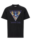 Schwarzes Bio-Baumwoll-T-Shirt