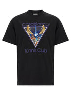 Schwarzes Bio-Baumwoll-T-Shirt