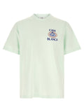 Blaues Bio-Baumwoll-T-Shirt
