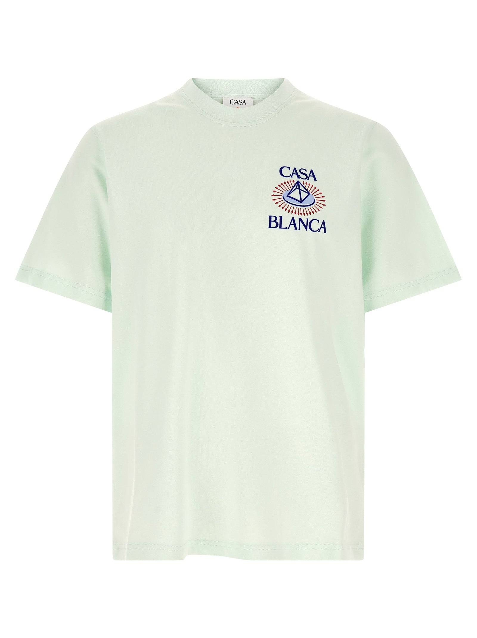 Blaues Bio-Baumwoll-T-Shirt