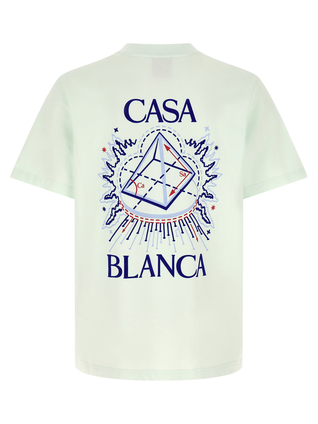 Blaues Bio-Baumwoll-T-Shirt