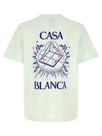 Blaues Bio-Baumwoll-T-Shirt