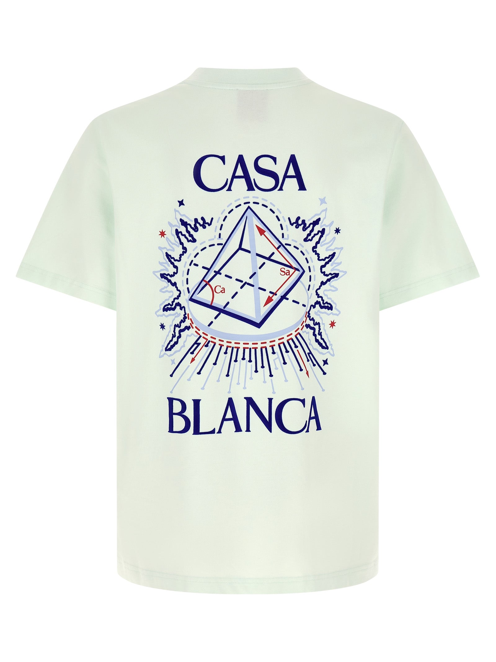 Blaues Bio-Baumwoll-T-Shirt