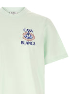 Blaues Bio-Baumwoll-T-Shirt