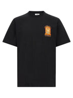Schwarzes Bio-Baumwoll-T-Shirt